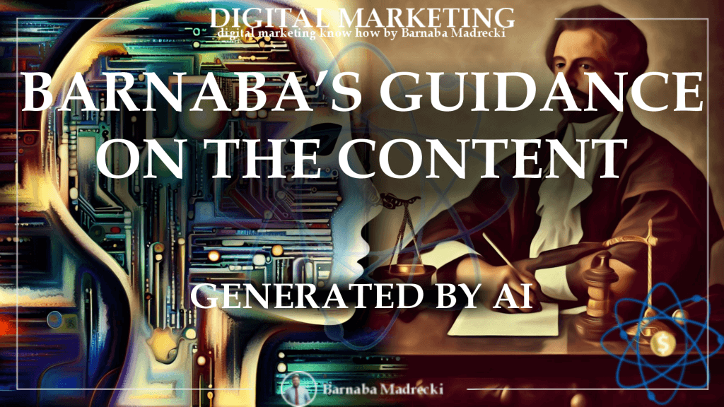 Barnaba's guidance on the content generated by AI